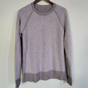 Lululemon Still In Lotus Reversable Heathered Brown Sweater *see measurements